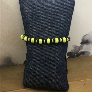 Light lime green Howlite bracelet